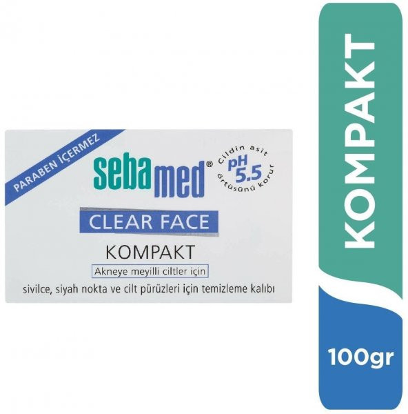 Sebamed Clear Face Sivilce Karşıtı Kompakt Sabun 100 Gr