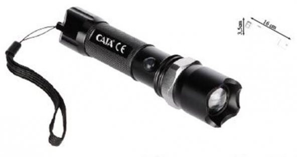 Cata Ct-8025 Polis-Avcı El Feneri Ledli+Şarzlı