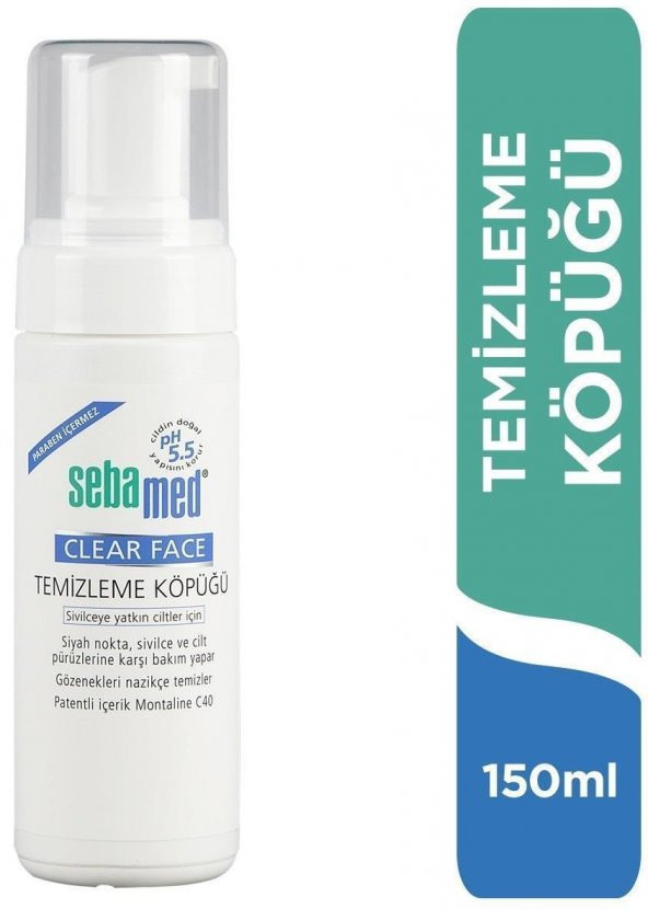 Sebamed Clear Face Sivilce Karşıtı Temizleme Köpüğü 150 Ml