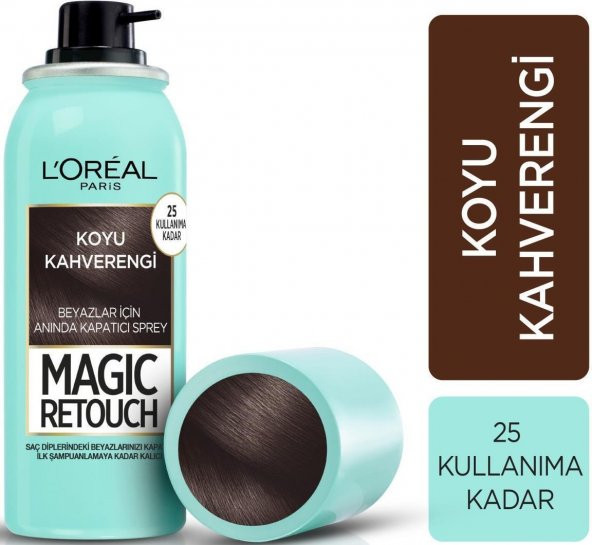 Loreal Magic Retouch Beyaz Kapatıcı Sprey Koyu Kahverengi 75 Ml - 2