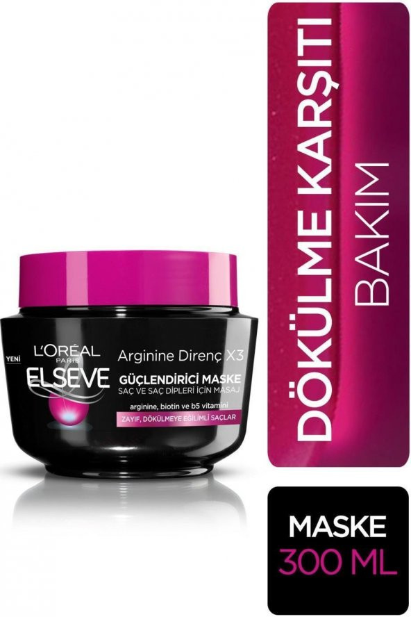 Loreal Elseve Saç Maskesi Argınıne Dökülme Karşıtı 300 Ml - 2