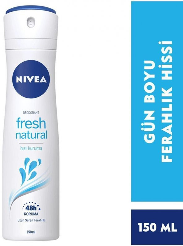 Nıvea Deodorant Fresh Natural Bayan Sprey 150 Ml