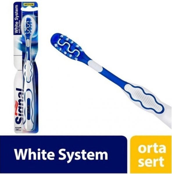 Signal White System Beyazlatıcı Diş Fırçası Orta