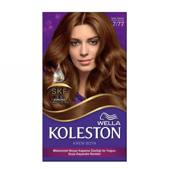 Koleston Kit Saç Boyası 7/77 Işıltılı Kahve