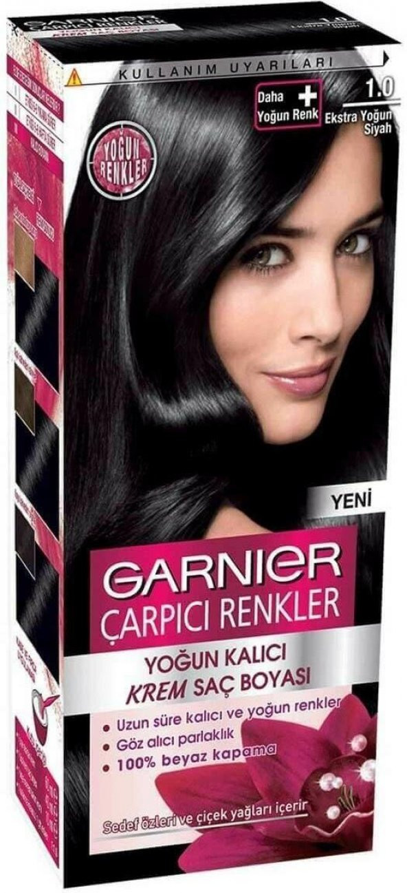 Garnıer Çarpıcı Renkler Saç Boyası 1.0 Ekstra Yoğun Siyah - 2