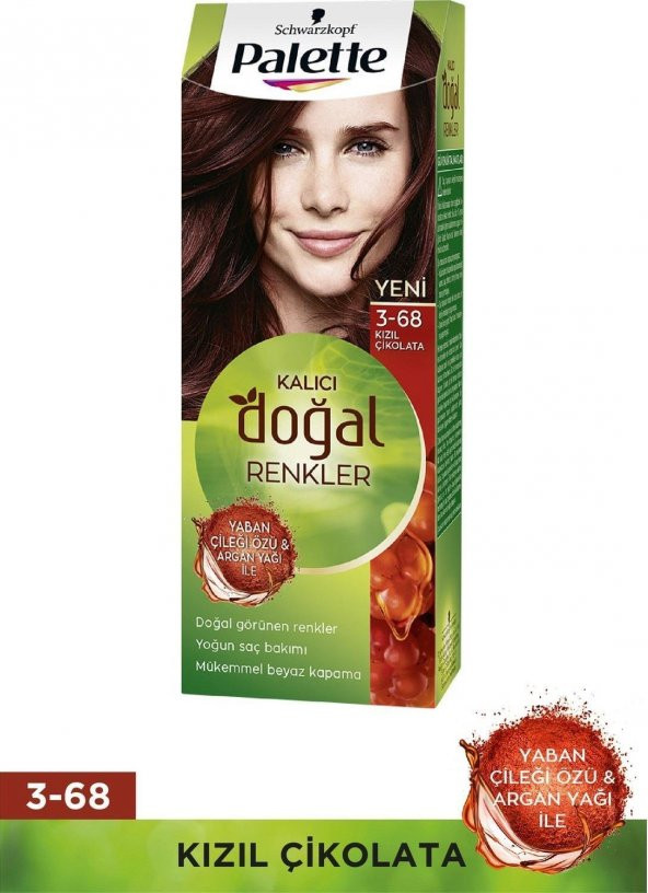 Palette Natural Doğal Renkler Saç Boyası 3-68 Kızıl Çikolata