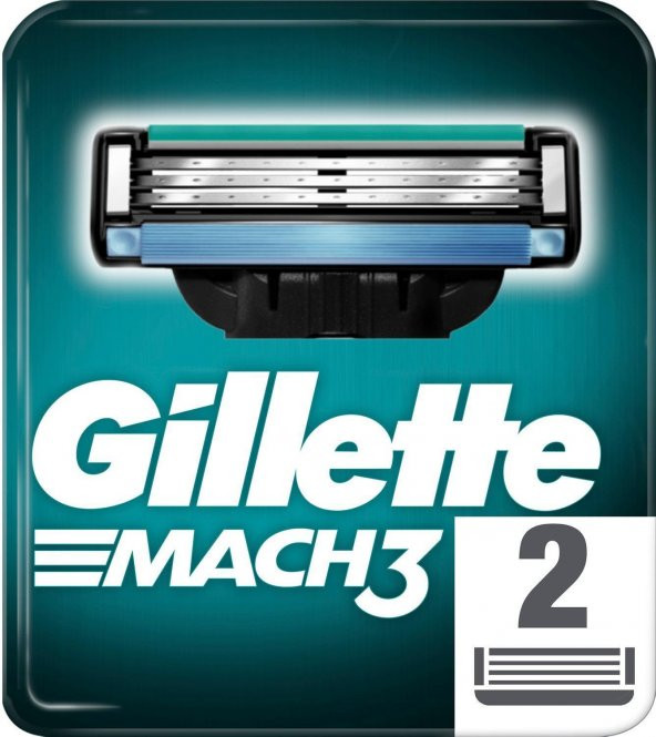 Gillette Mach3 Yedek Traş Bıçağı 2 Li