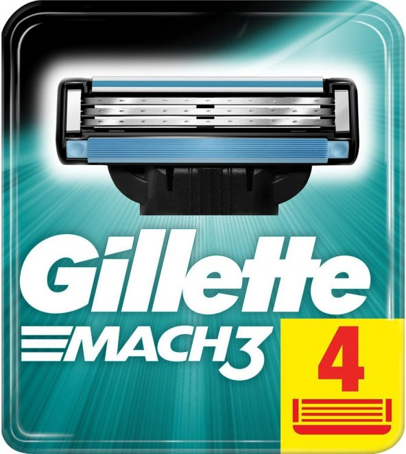Gillette Mach3 Yedek Traş Bıçağı 4 Lü