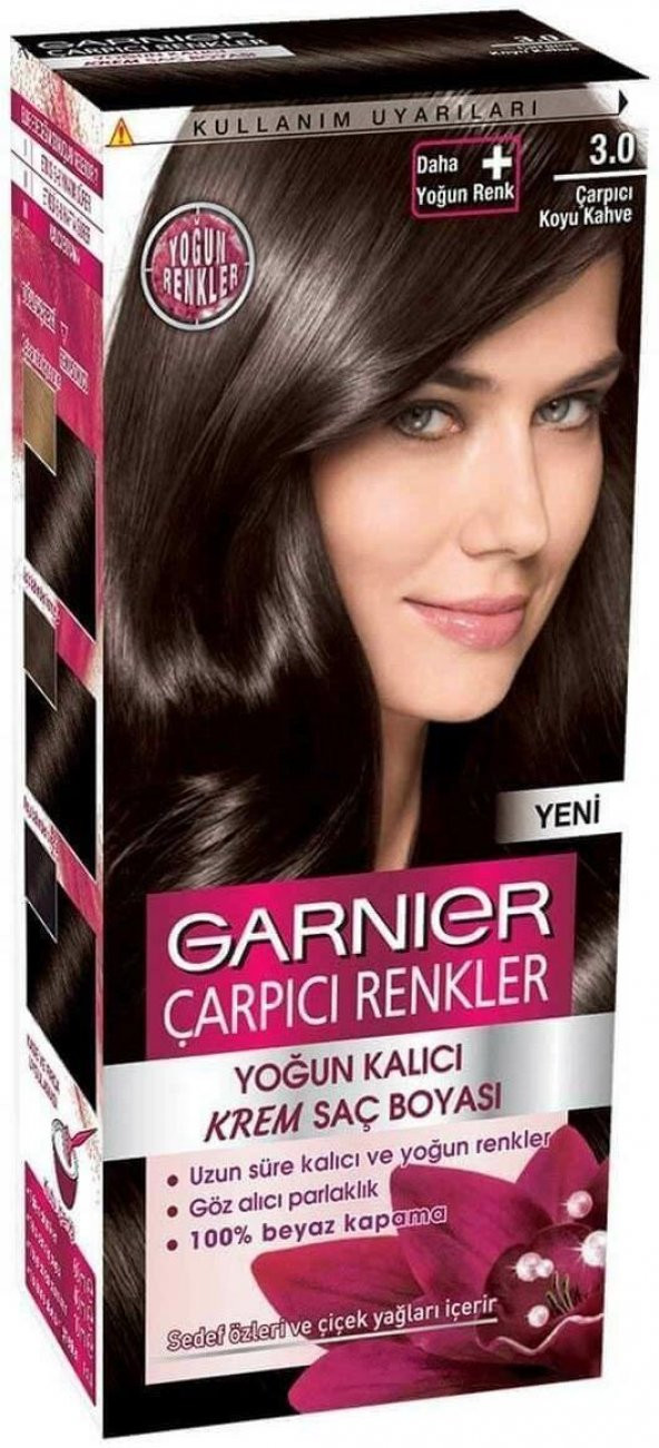 Garnıer Çarpıcı Renkler Saç Boyası 3.0 Çarpıcı Koyu Kahve