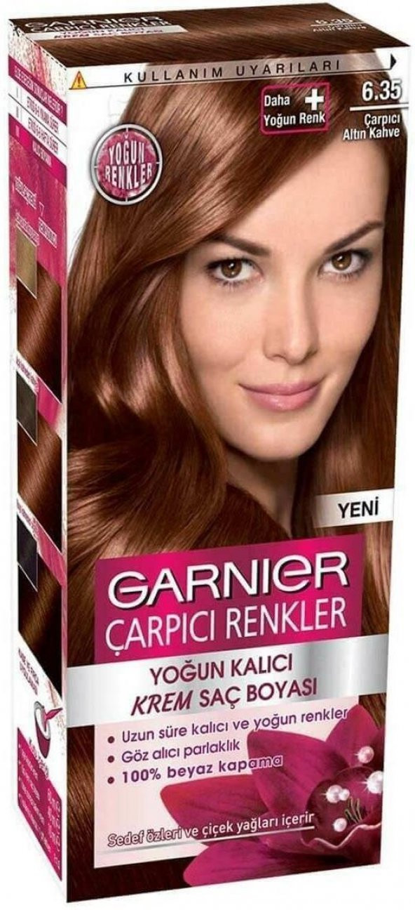 Garnıer Çarpıcı Renkler Saç Boyası 6.35 Çarpıcı Altın Kahve