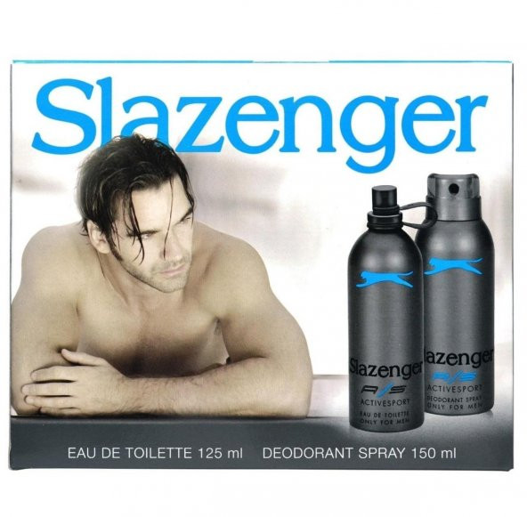 Slazenger Actıve Sport Mavi Bay Parfüm Seti 125 Ml+150 Ml Deodorant