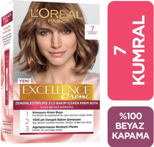 Loreal Excellence Creme Saç Boyası 7 Kumral