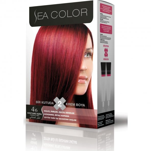 Sea Color Saç Boyası 4/6 Kestane Kızıl