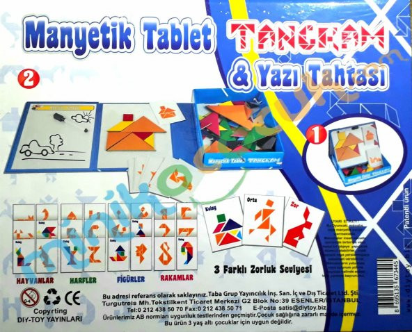 Manyetik Tablet Tangram(4-6yas) - 2