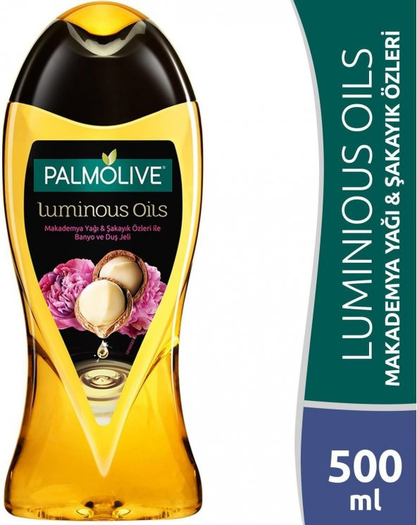 Palmolive Duş Jeli Luminous Oils Makademya Yağı Şakayık Özlü 500 Ml