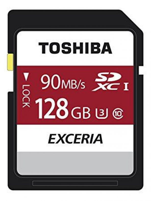 Toshiba 128GB SDXC Exceria Hafıza Kartı C10 U3 4K 90MB/s