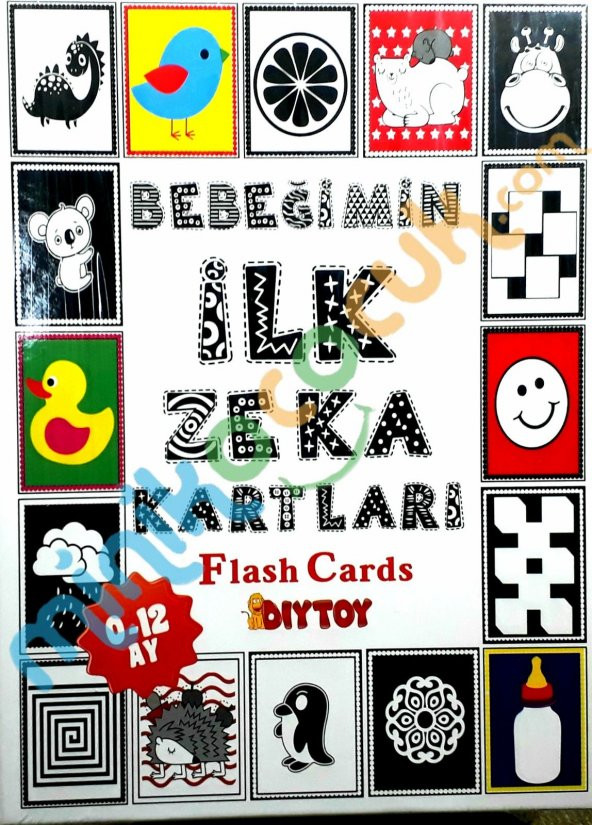 Bebeğimin İlk Zeka Kartları-Orjinal Flash Cards-Eğitici Kartlar 0-12 ay