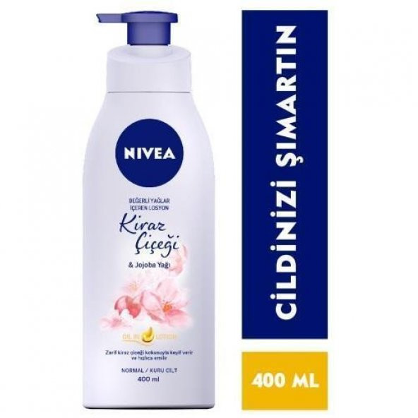 Nıvea Vücut Losyonu Değerli Yağlar Kiraz Çiçeği Jojoba Yağlı 400 Ml - 2