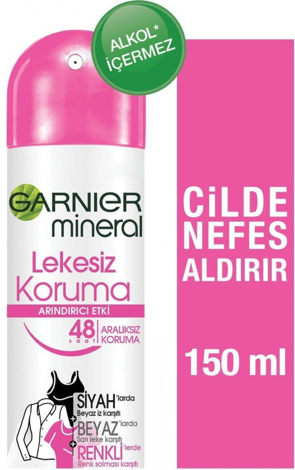 Garnıer Mineral Lekesiz Koruma Deodorant 150 Ml