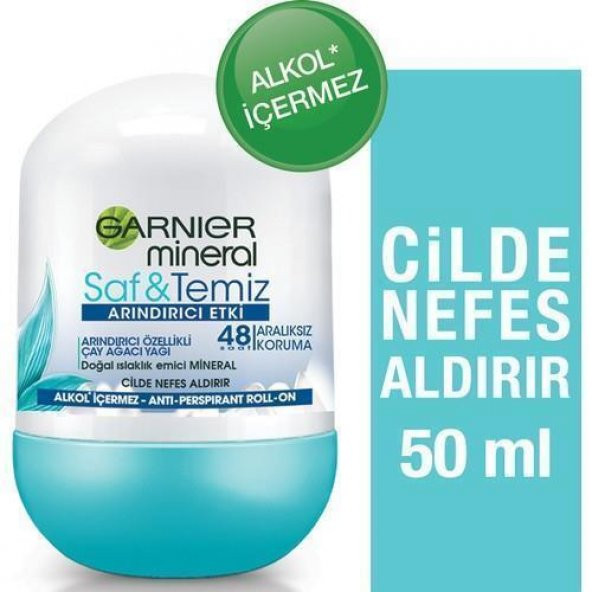 Garnıer Roll On Mineral Saf Temiz 50 Ml
