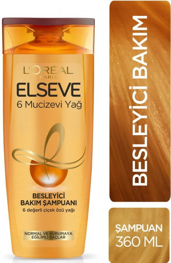 Loreal Elseve Şampuan 6 Mucizevi Yağ Besleyici 360 Ml