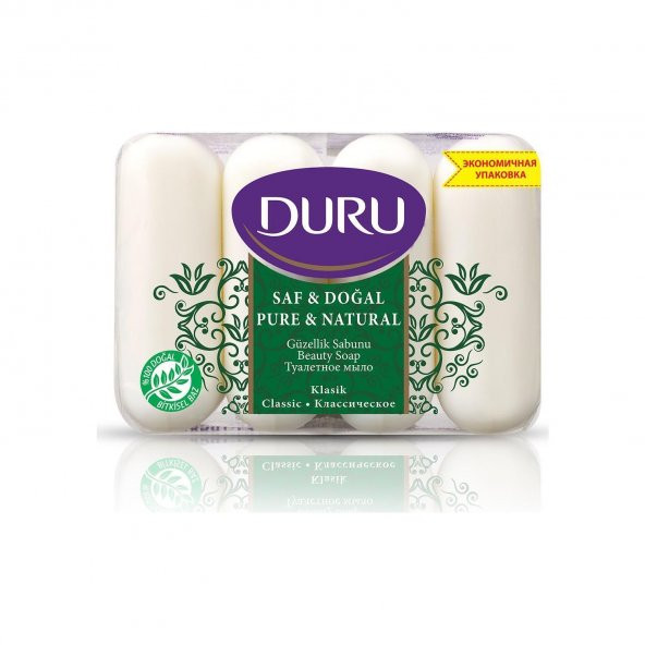 Duru Güzellik Sabunu Saf&Doğal Klasik 4 Lü 4X70=280 Gr - 2
