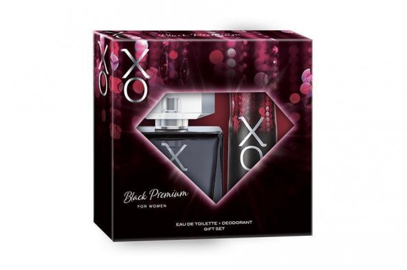 Xo Black Premıum Bayan Edt 100 Ml+125 Ml Deo Parfüm Seti
