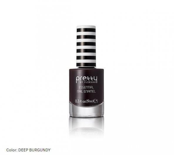 Flormar By Pretty Essentıal Nail Enamel No 18 Deep Burgundy - 2