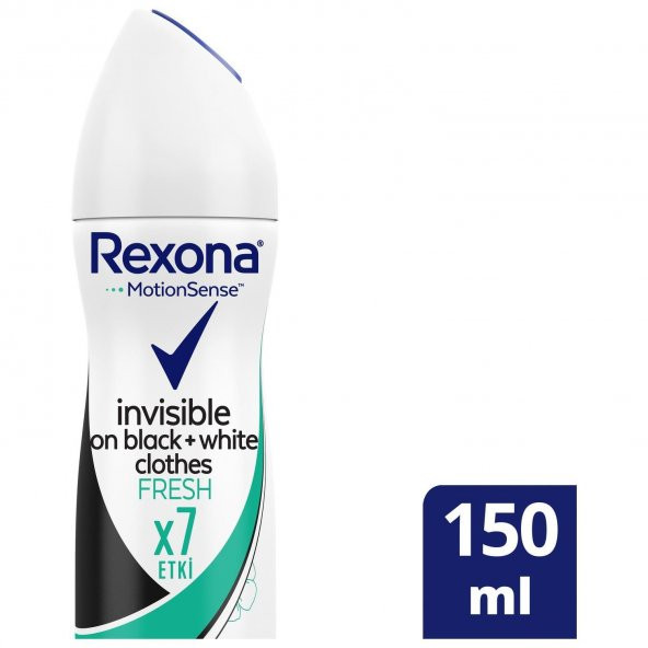 Rexona Black Whıte Fresh Bayan Deodorant 150 Ml