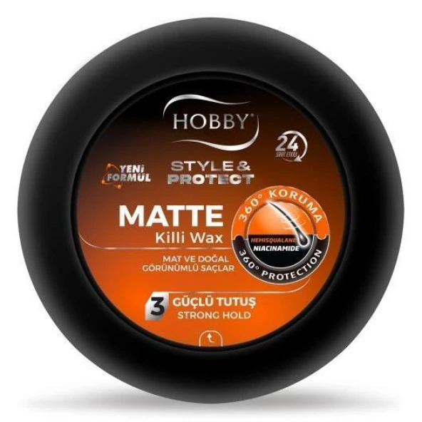 Hobby Wax Matte Killi Mat Ve Doğal Görünüm 100 Ml