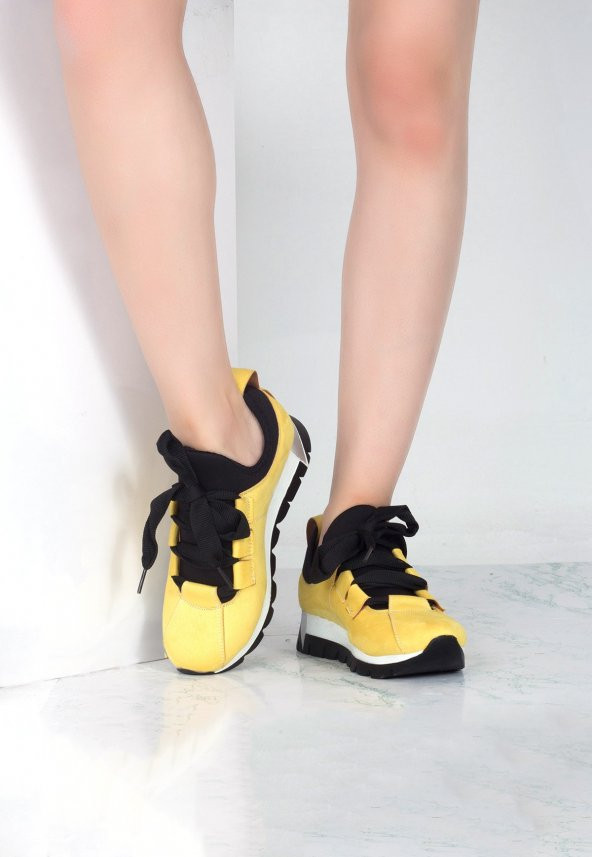 Cirim Sarı Bayan Spor Ayakkabı