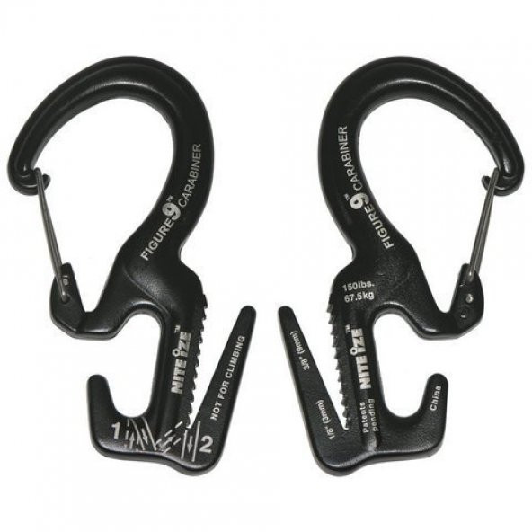 Nite-ize Figure 9 Carabiner Large Black With - 10