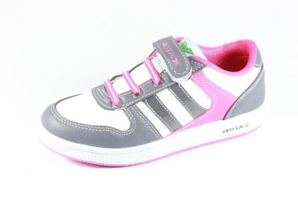 Rotax 211-55 Beyaz Gri Pembe Kız Çocuk Spor Ayakkabı