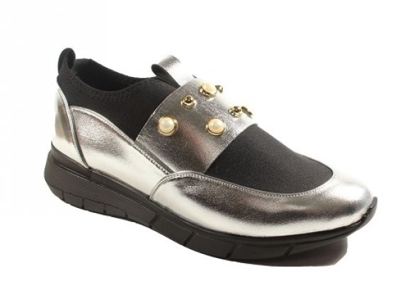 Kuum KZ2802 Gümüş Kadın Ayakkabı