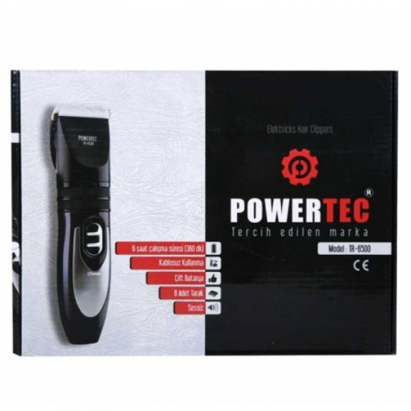 Powertec Tr6500 Şarjlı Tıraş Makinesi