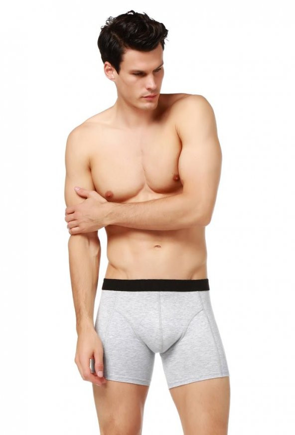 Erkek Boxer Brief 13976 Gri