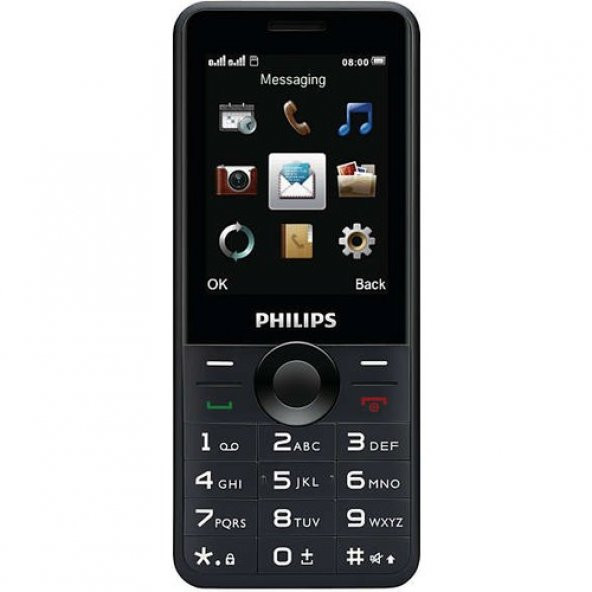 Philips Xenium E168 Siyah Cep Telefonu (Philips Türkiye Garantili