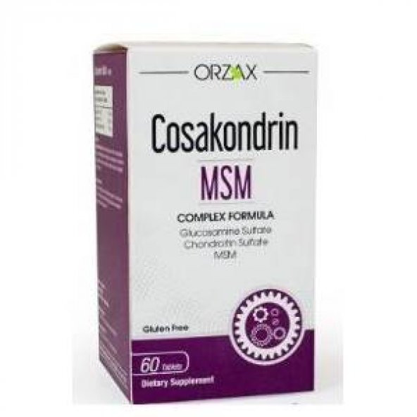 Orzax Cosakondrin MSM Kompleks Formul 60 Tablet Skt 11-2020