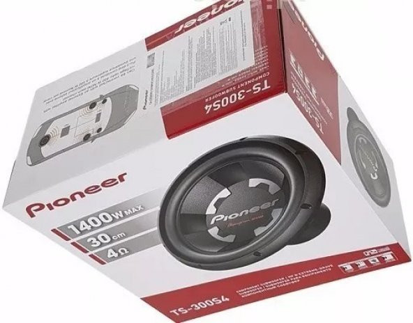PIONEER TS-300 S4 30cm 1400W oto Subwoofer - 2