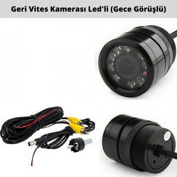 Geri Vites Kamerası HD Led&amp#39li (Gece Görüşlü)