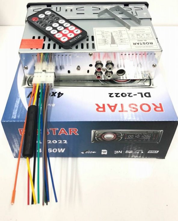 DL-2022-2 Rostar Bluetooth, usb, sd, fm, aux, 4x60W, oto teyp - 2