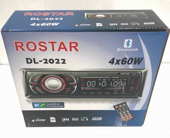 DL-2022-2 Rostar Bluetooth, usb, sd, fm, aux, 4x60W, oto teyp - 3