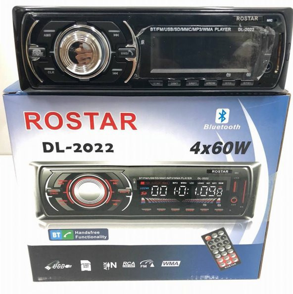 DL-2022-2 Rostar Bluetooth, usb, sd, fm, aux, 4x60W, oto teyp - 4