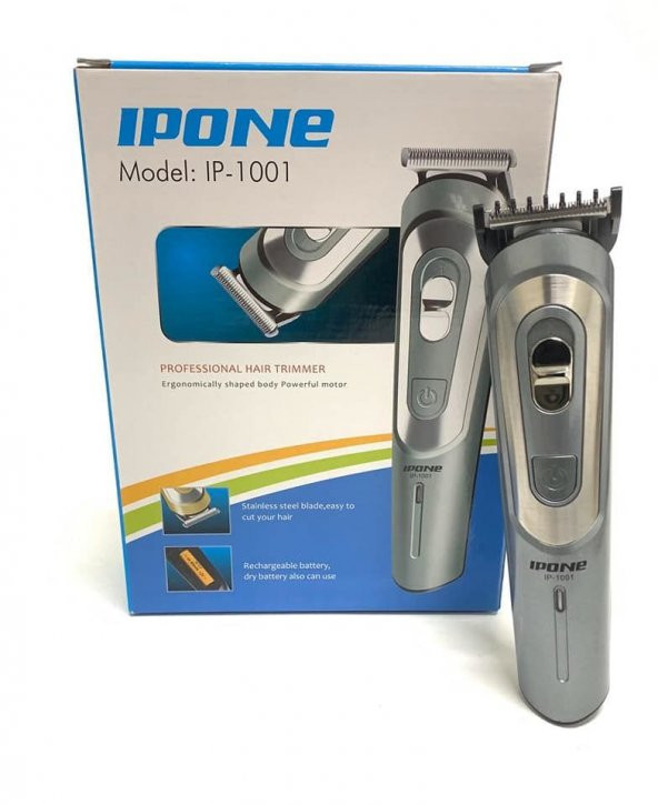 IPONE IP-1001 Profesyonel Şarjlı Saç Sakal Traş Makinası