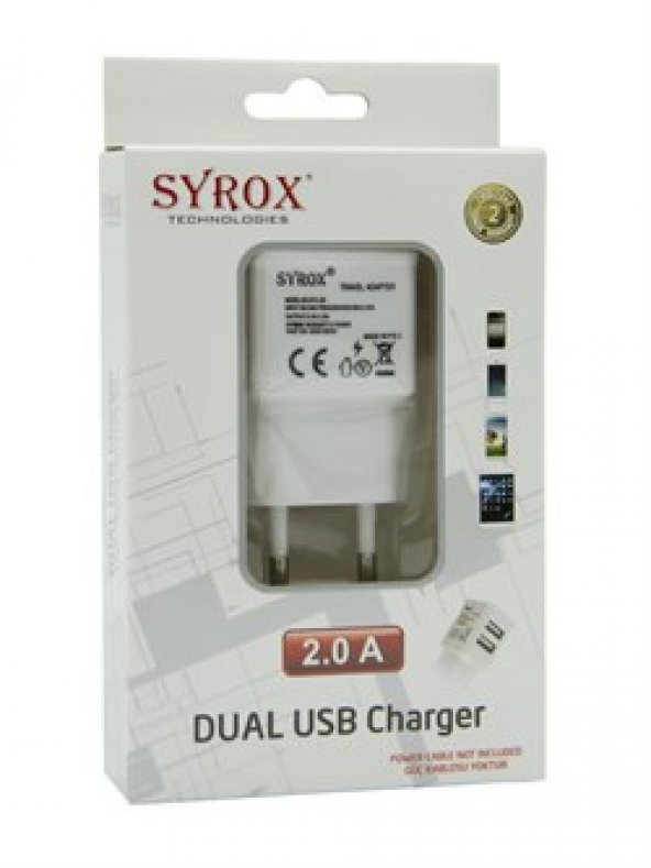 SYROX SYX-J20 USB BAŞLIK 2A ÇİFT GİRİŞ