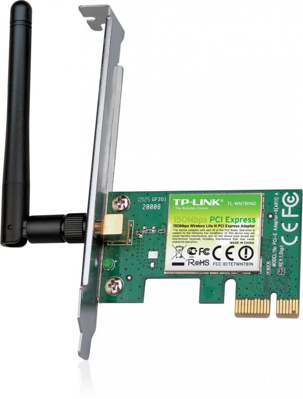TP-LINK TL-WN781ND Kablosuz,150Mbps,PCI Express