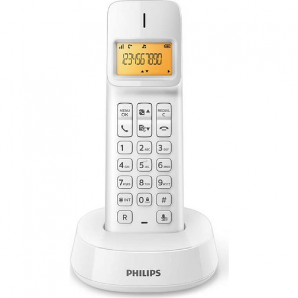 PHILIPS D1401W Dect Telsiz Telefon (Beyaz)