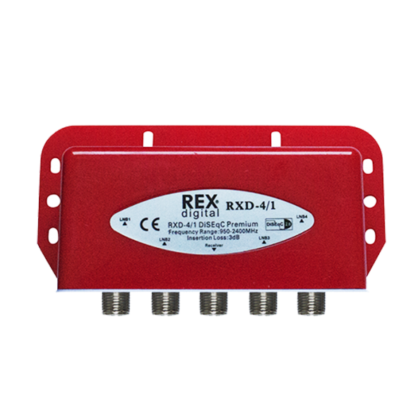 REX 4x1 DiseqC Switch Kutulu Su Geçirmez - Kargo Ücretsiz