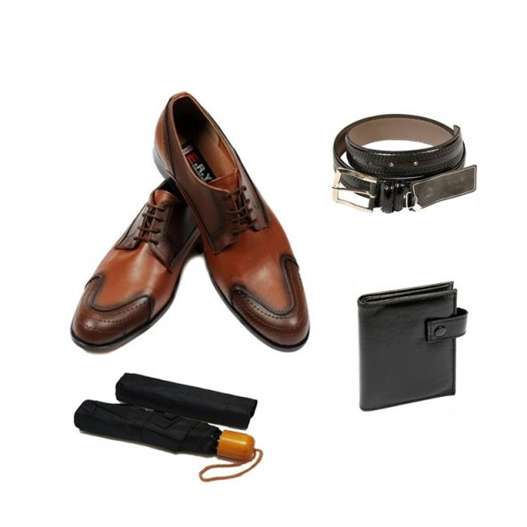 Eray Kundura Klasik Siyah ve Taba Seçenekli Erkek Ayakkabısı