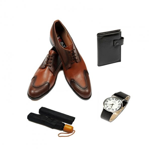 Eray Kundura Klasik Siyah ve Taba Seçenekli Erkek Ayakkabısı